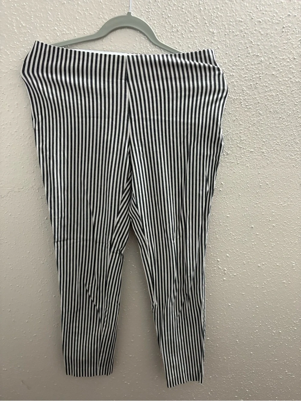 Striped Black & White Kids Leggings